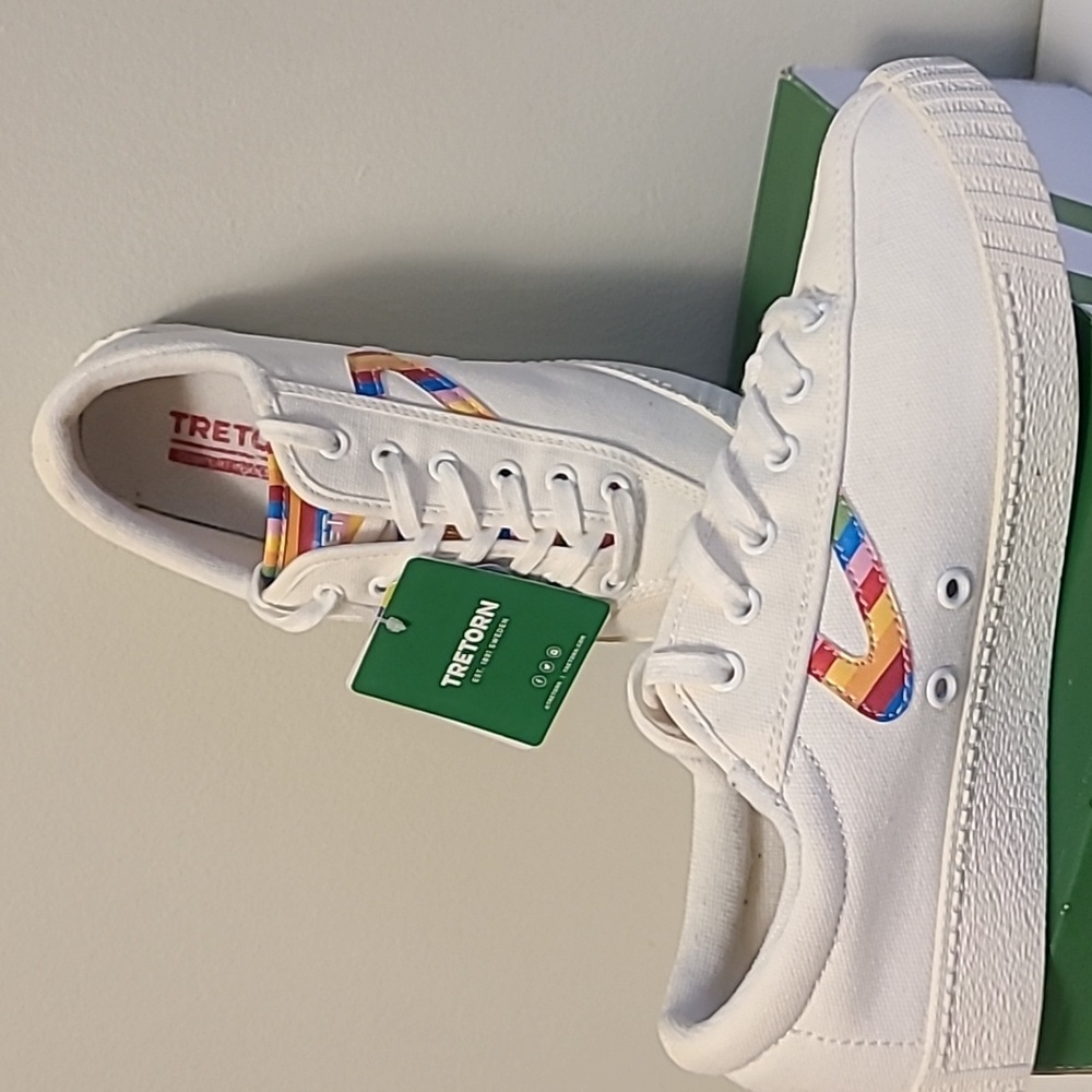 Tretorn Women's Shoes - NY Lite White/Rainbow